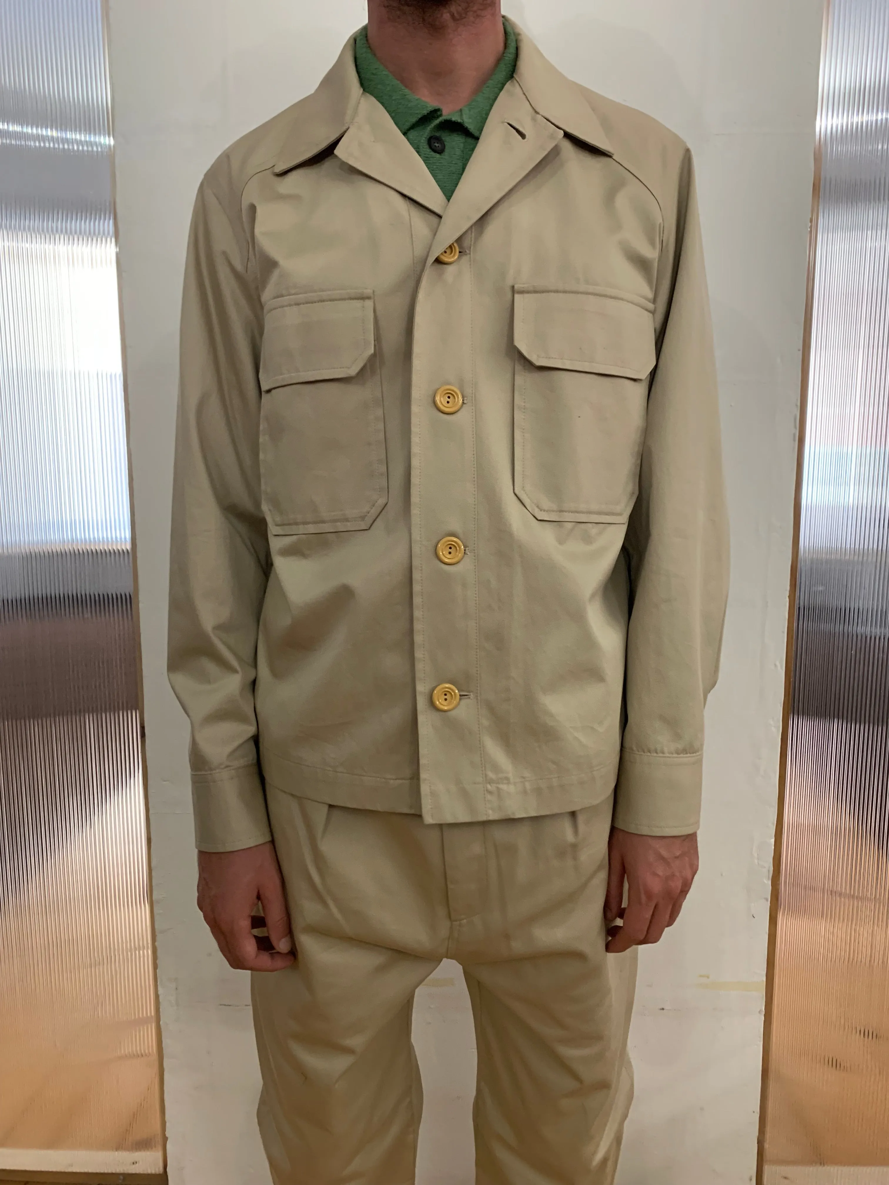 BALIO - JACKET SHIRT - Drill Cotton Beige sold by Camo product image thumbnail 2