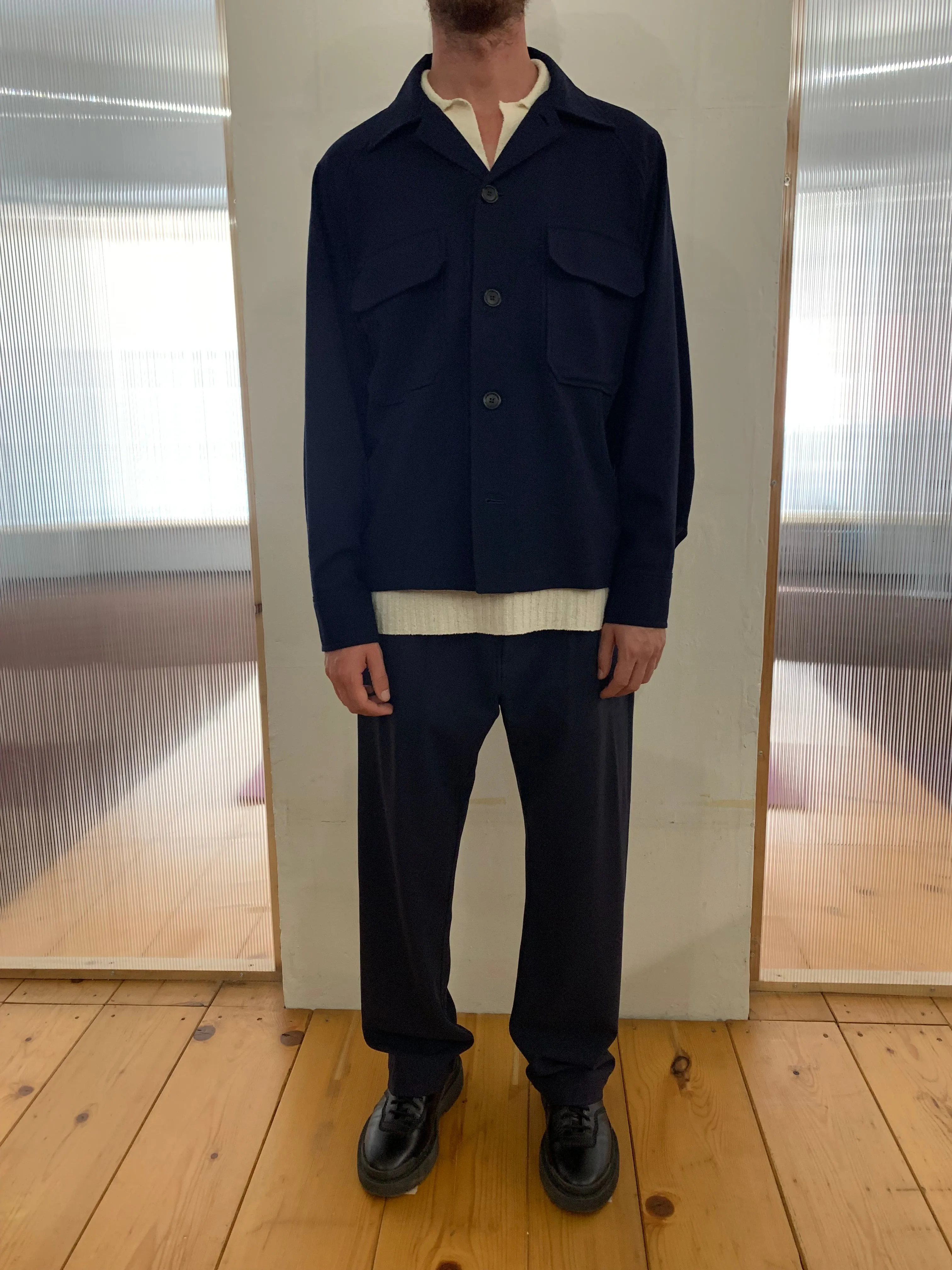 BALIO - JACKET SHIRT - Special Cotton Navy sold by Camo product image thumbnail 4