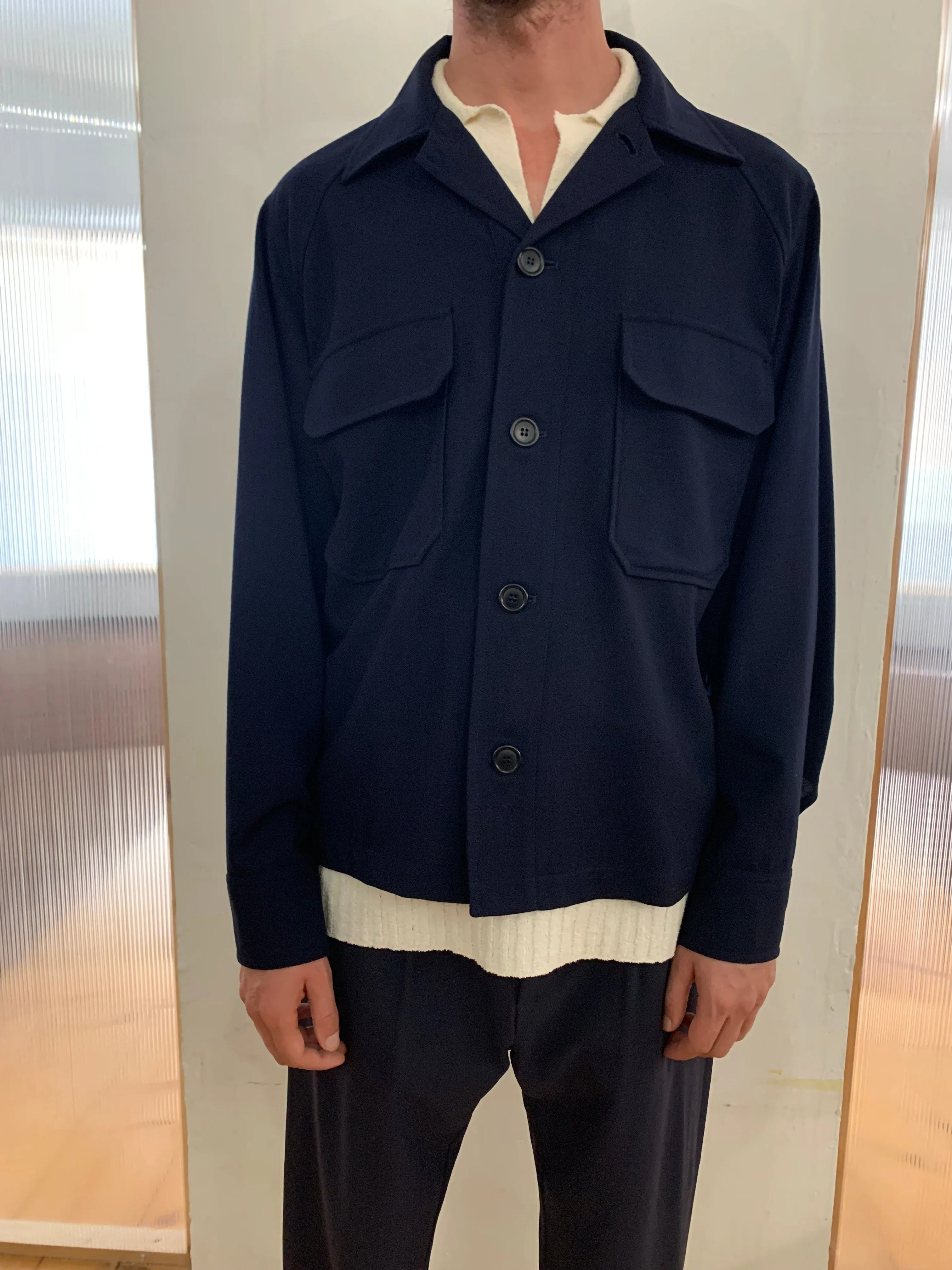 BALIO - JACKET SHIRT - Special Cotton Navy sold by Camo product image thumbnail 3