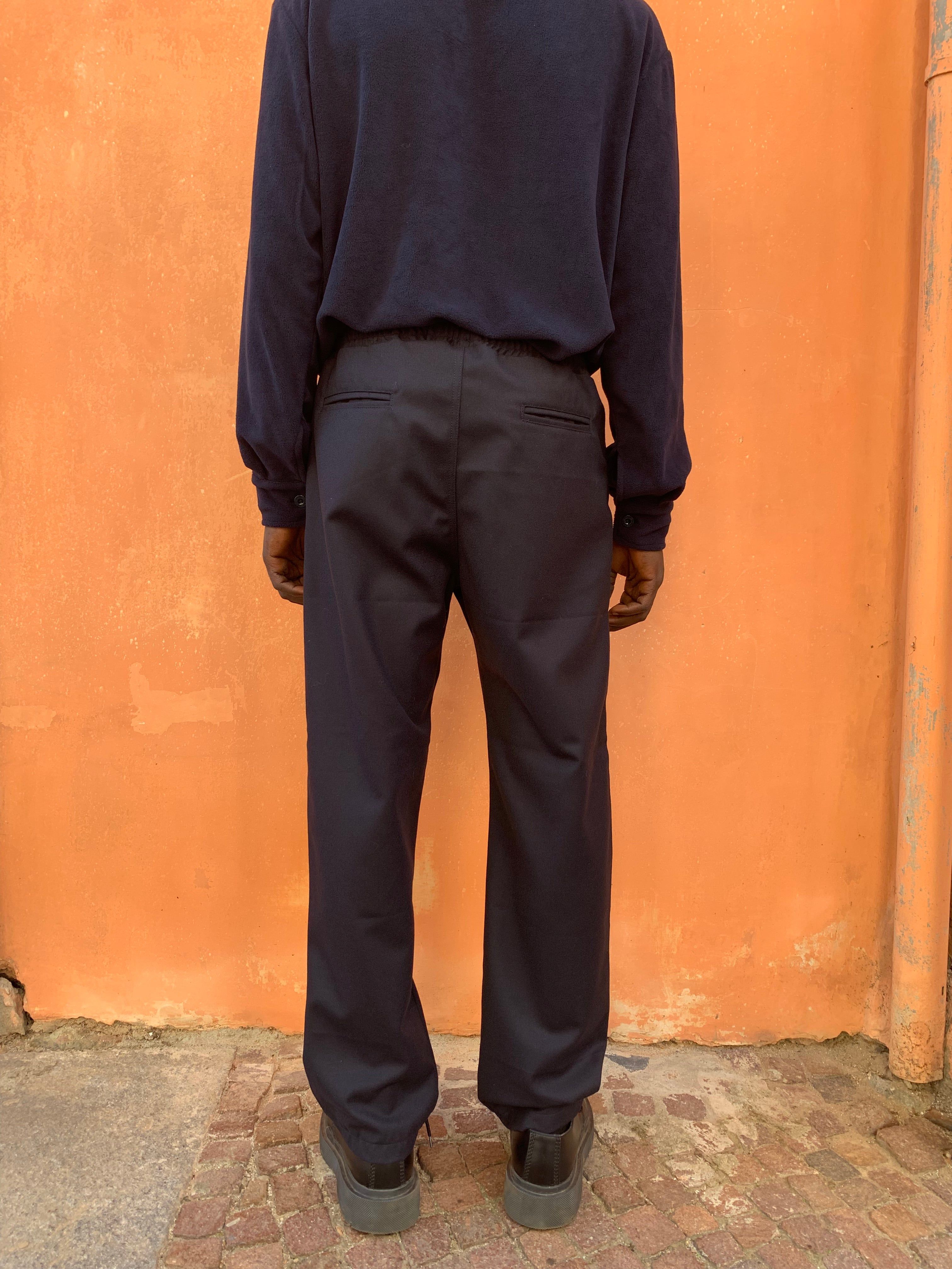 ECLIPSE - ELASTIC TROUSERS - Winter Wool Navy sold by Camo product image thumbnail 4