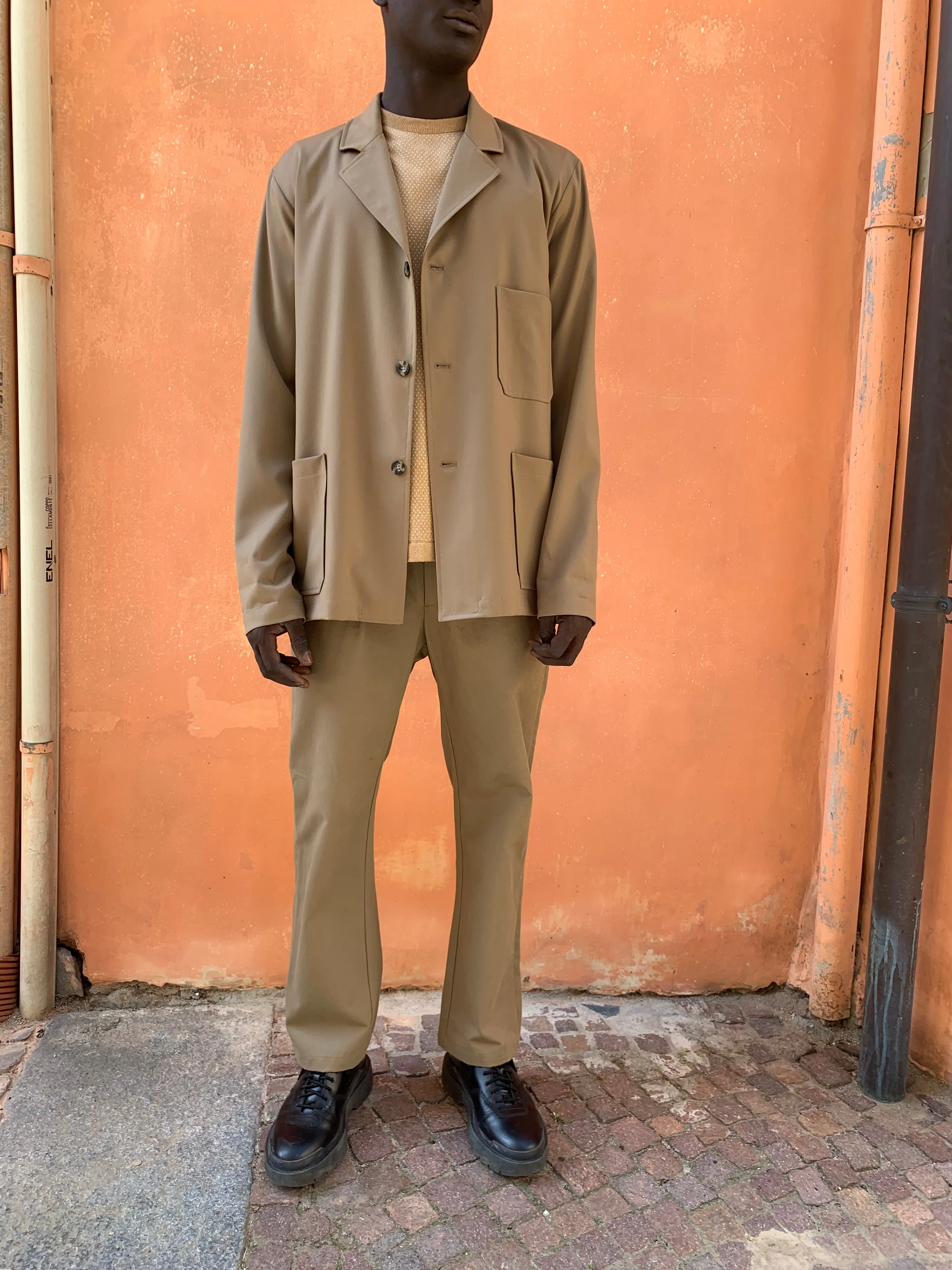 FURIA - WIDE JACKET - Super Soft Merino Wool Camel sold by Camo product image thumbnail 2