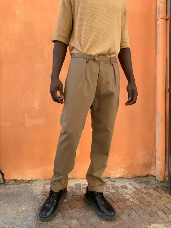 COMANCHE - CLASSIC TROUSERS - Twill Cotton Kaki sold by Camo