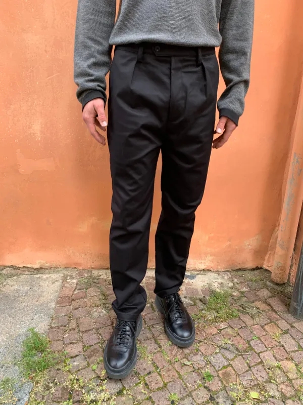 COMANCHE - CLASSIC TROUSERS - Massawa Cotton Black sold by Camo