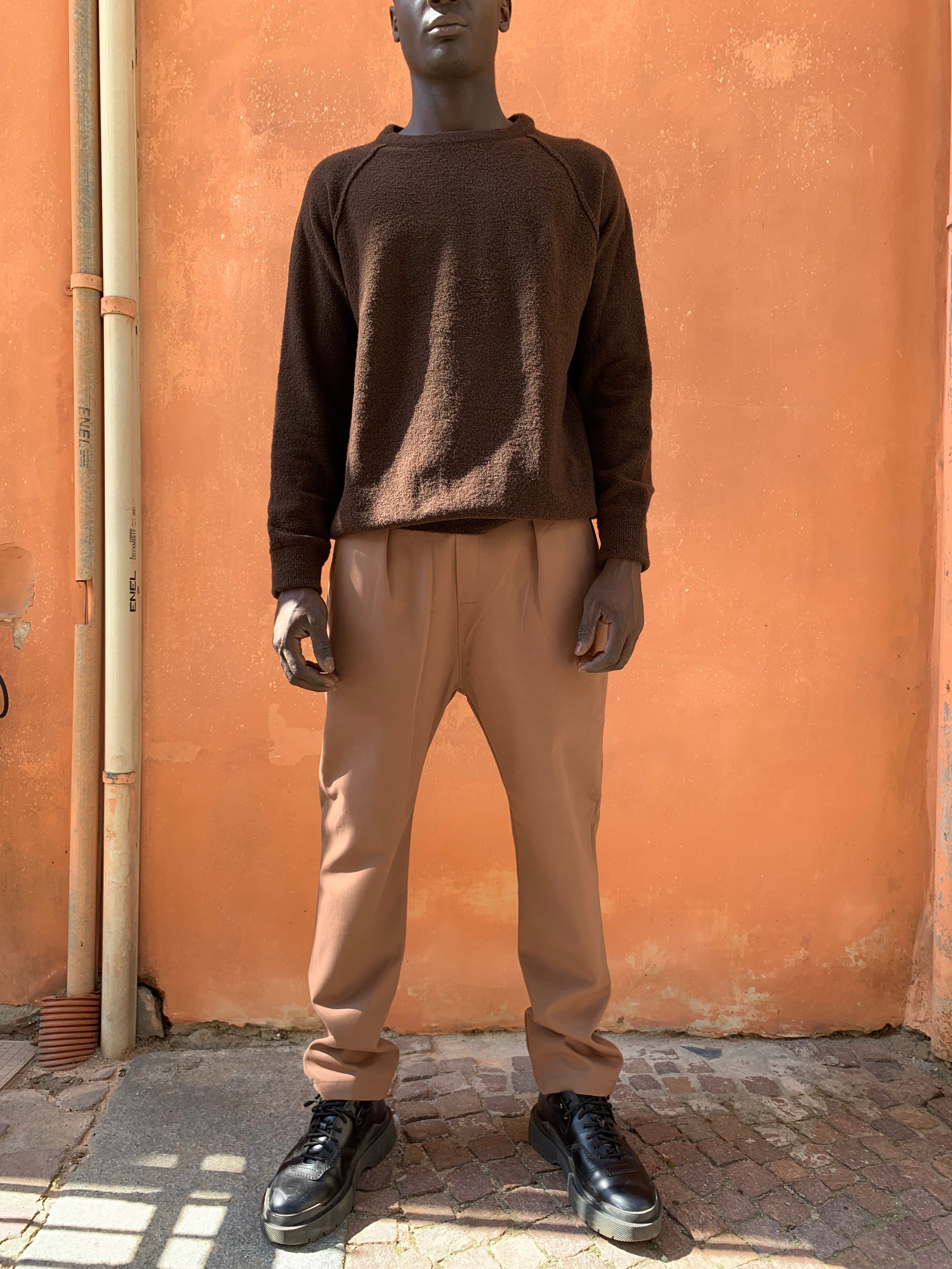 Kell- BROWN - BOUCLE' Knit Jumper Pullover sold by Camo product image thumbnail 2