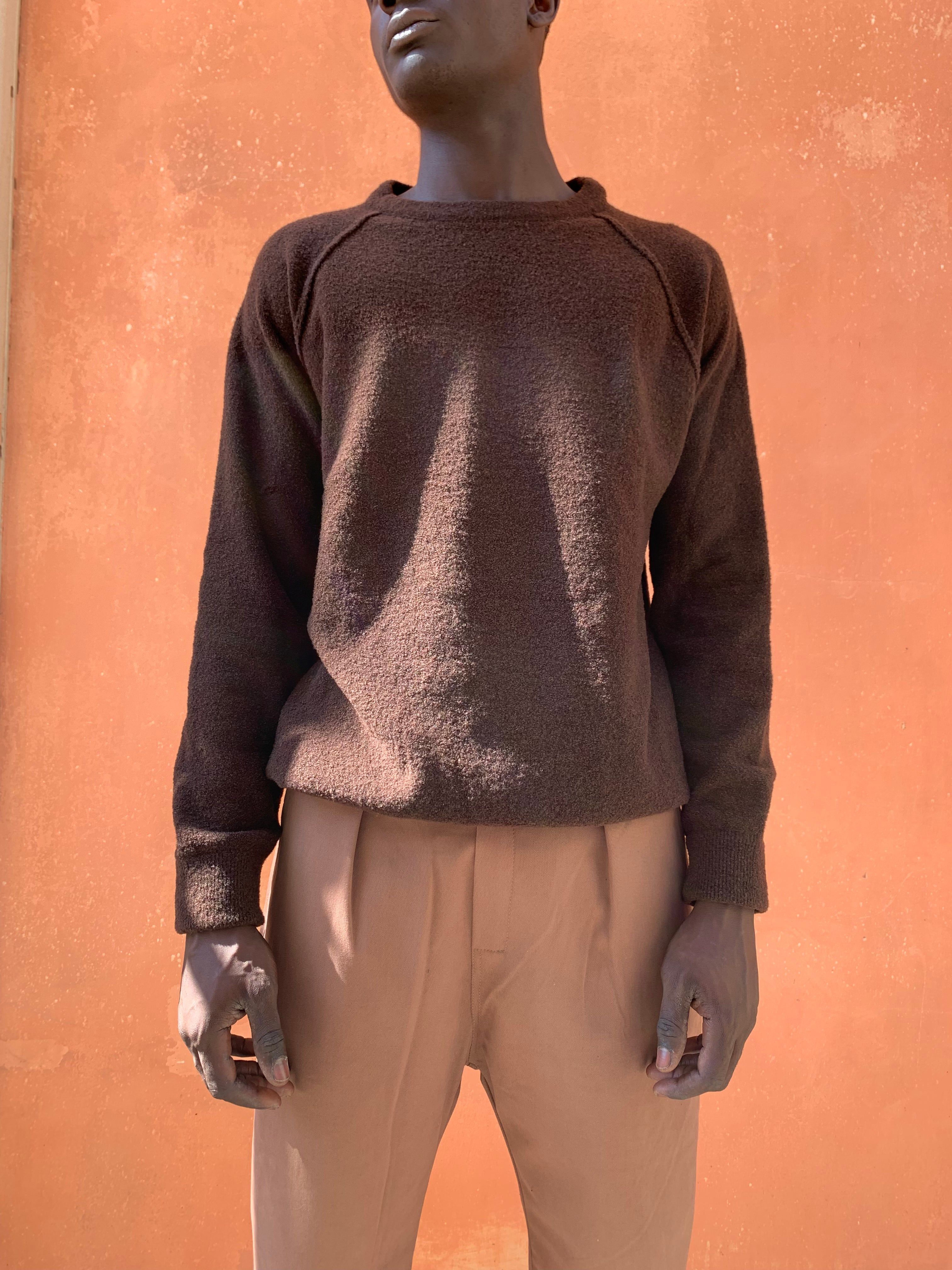 Kell- BROWN - BOUCLE' Knit Jumper Pullover sold by Camo product image thumbnail 3