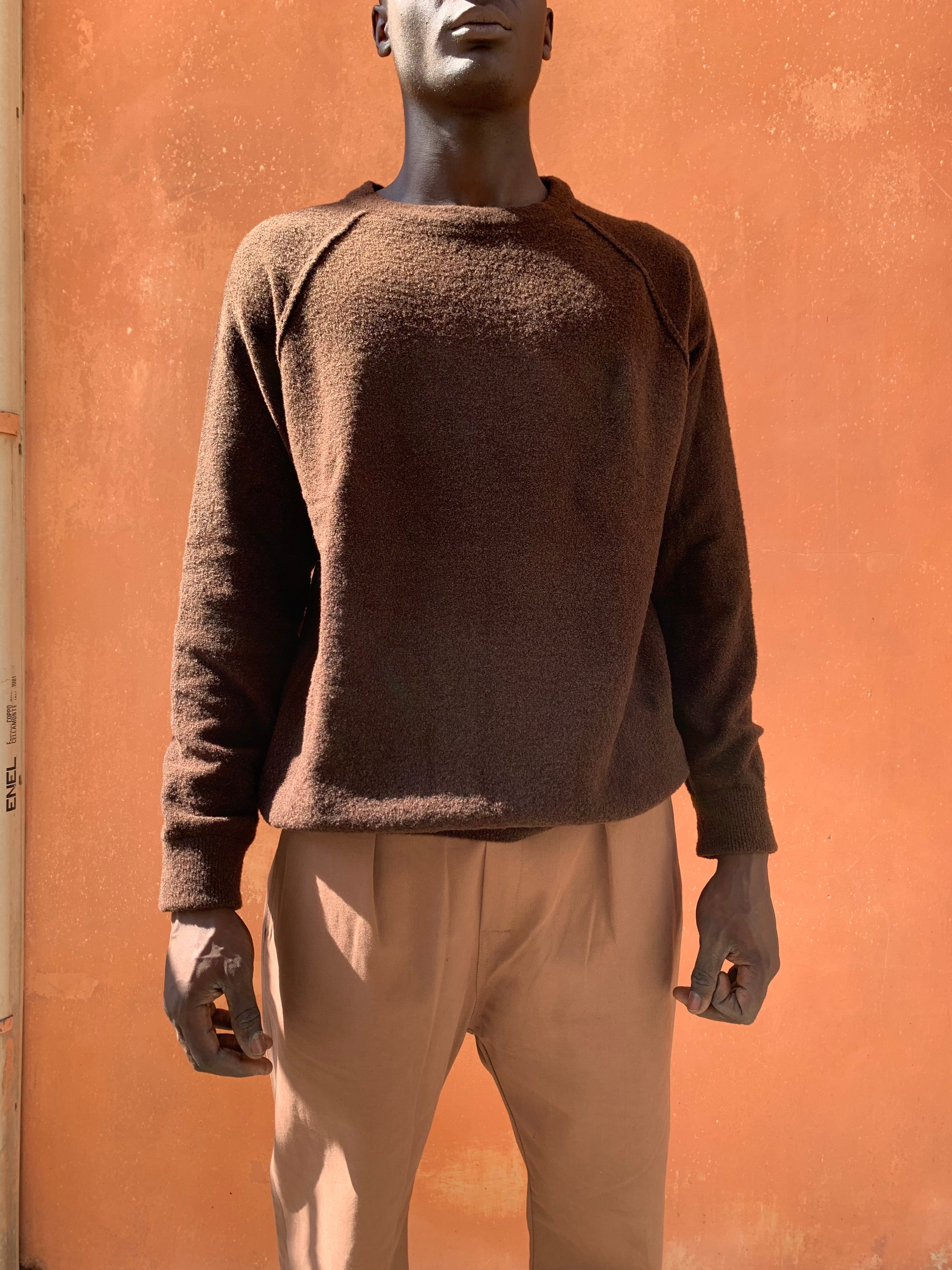 Kell- BROWN - BOUCLE' Knit Jumper Pullover sold by Camo product image thumbnail 4