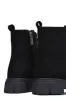 Shanda Suede 7-Hole Platform Lug Booties - Black sold by Cape Robbin