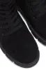 Shanda Suede 7-Hole Platform Lug Booties - Black sold by Cape Robbin