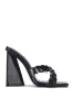 Castellar Braided Decor Odd-Shaped Block Heel - Black sold by Cape Robbin