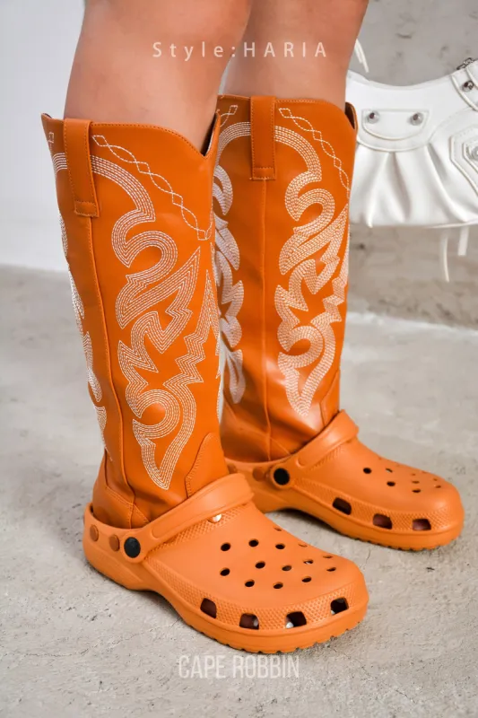 Haria Western-Inspired Garden Sandal Boots - Tan sold by Cape Robbin