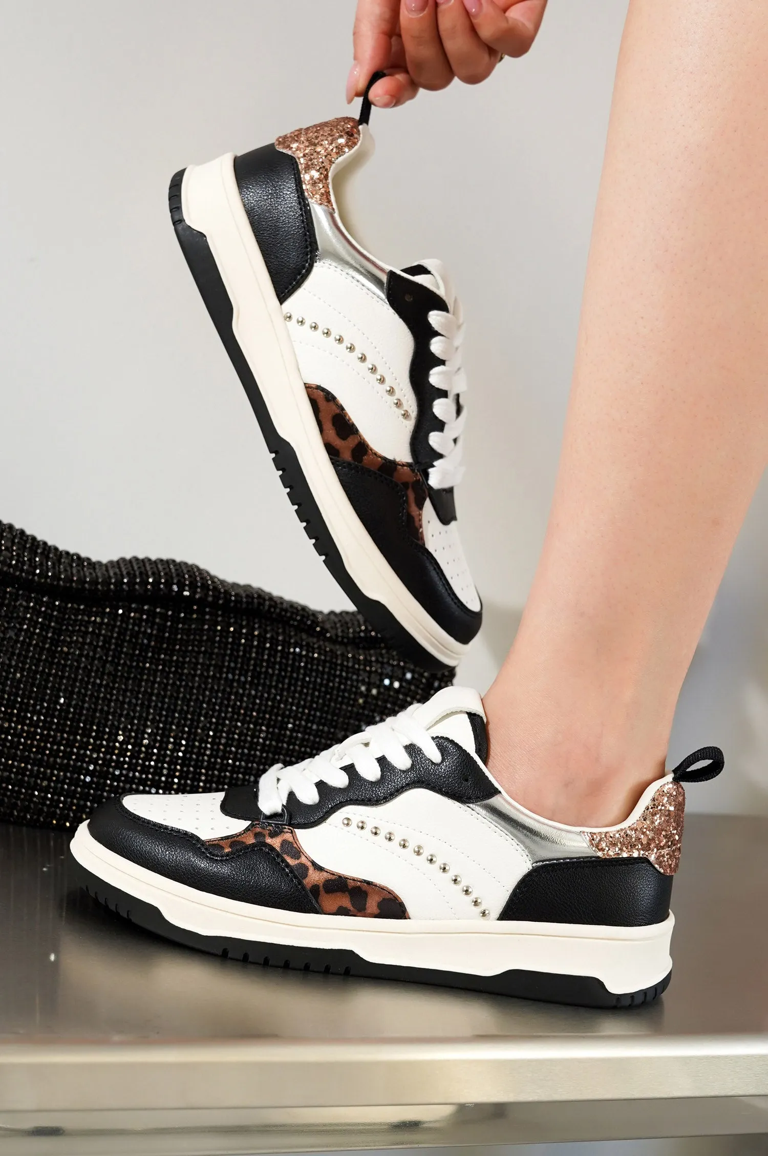 Anastasia Print Casual Sneakers - Leopard sold by Cape Robbin