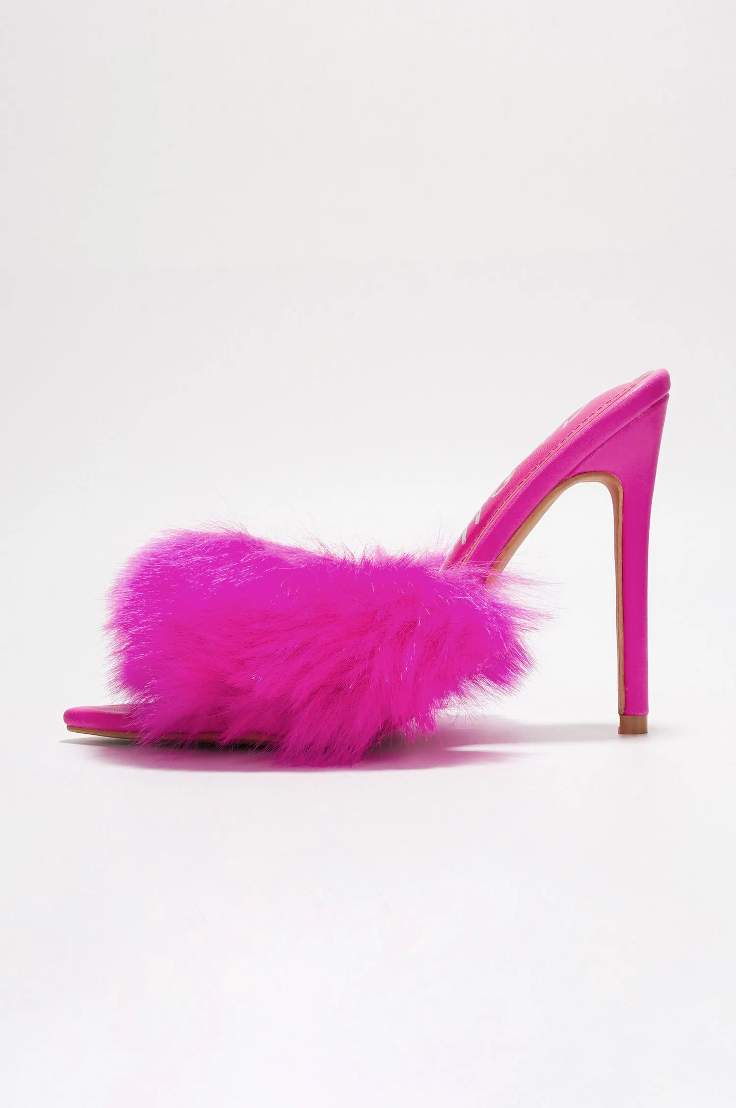 Edyth Faux Fur Heel Sandals - Pink sold by Cape Robbin product image thumbnail 2