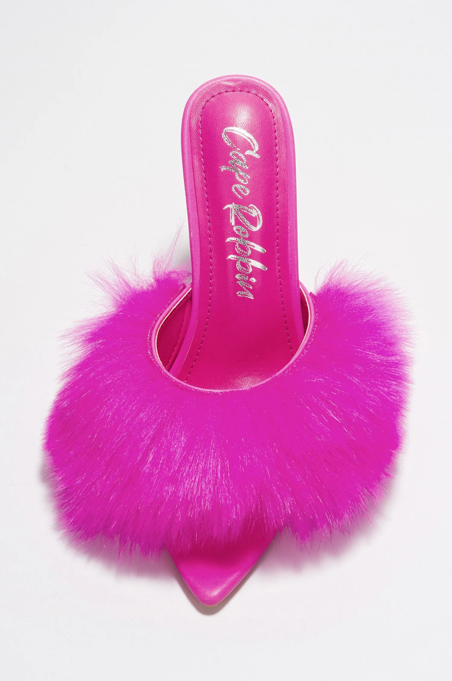 Edyth Faux Fur Heel Sandals - Pink sold by Cape Robbin product image thumbnail 3
