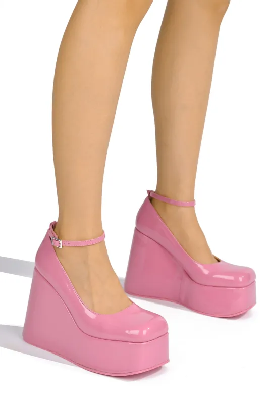 Jenny Closed Round Toe Platforms - Coral sold by Cape Robbin