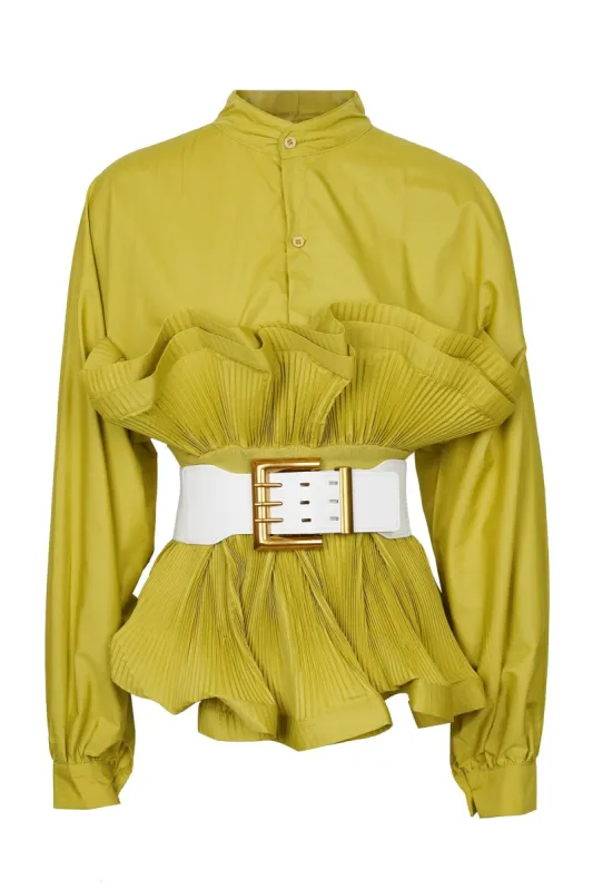 BLOOM SHIRRING - GREEN sold by Cape Robbin