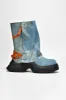 Anotherone Raw Cut Booties - Washed Denim sold by Cape Robbin