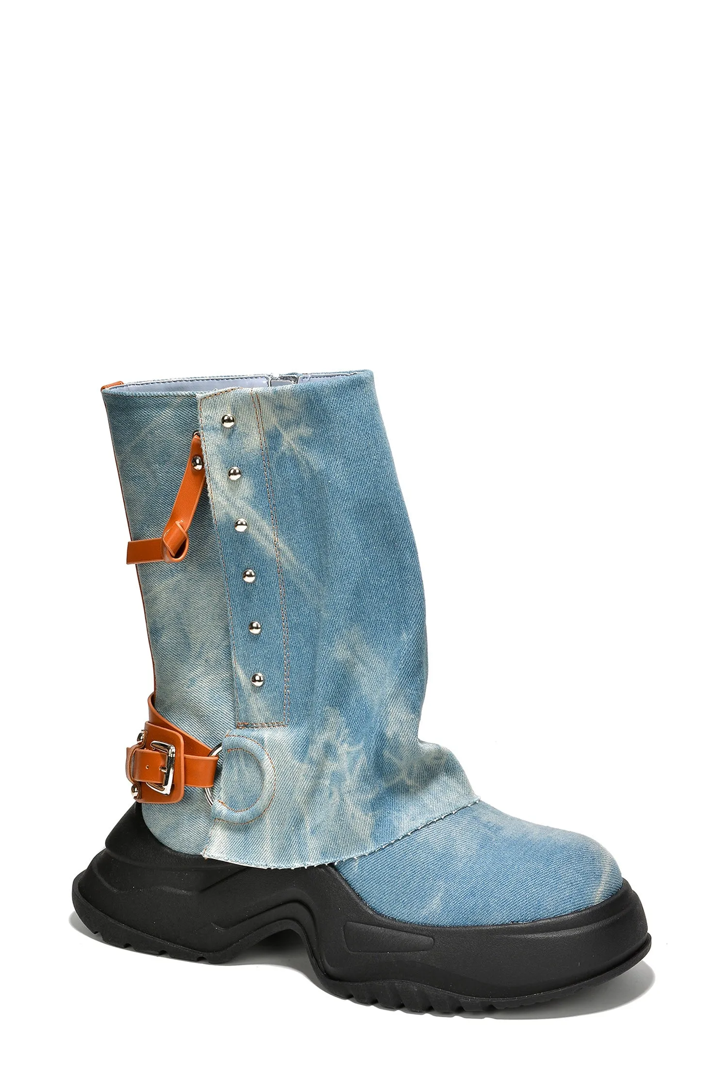 Anotherone Raw Cut Booties - Washed Denim sold by Cape Robbin product image thumbnail 2