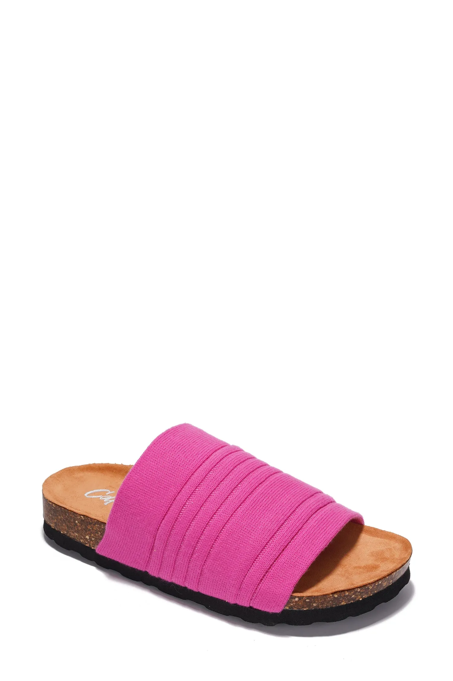 Calida Knit Contoured Footbed Flat Sandals - Pink sold by Cape Robbin product image thumbnail 2