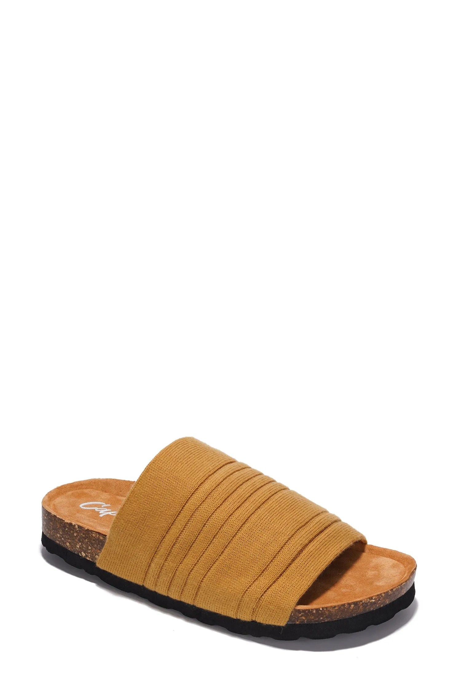 Calida Knit Contoured Footbed Flat Sandals - Beige sold by Cape Robbin product image thumbnail 2