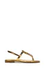Tikita Buckle Slingback Gem Flat Sandals - Gold sold by Cape Robbin