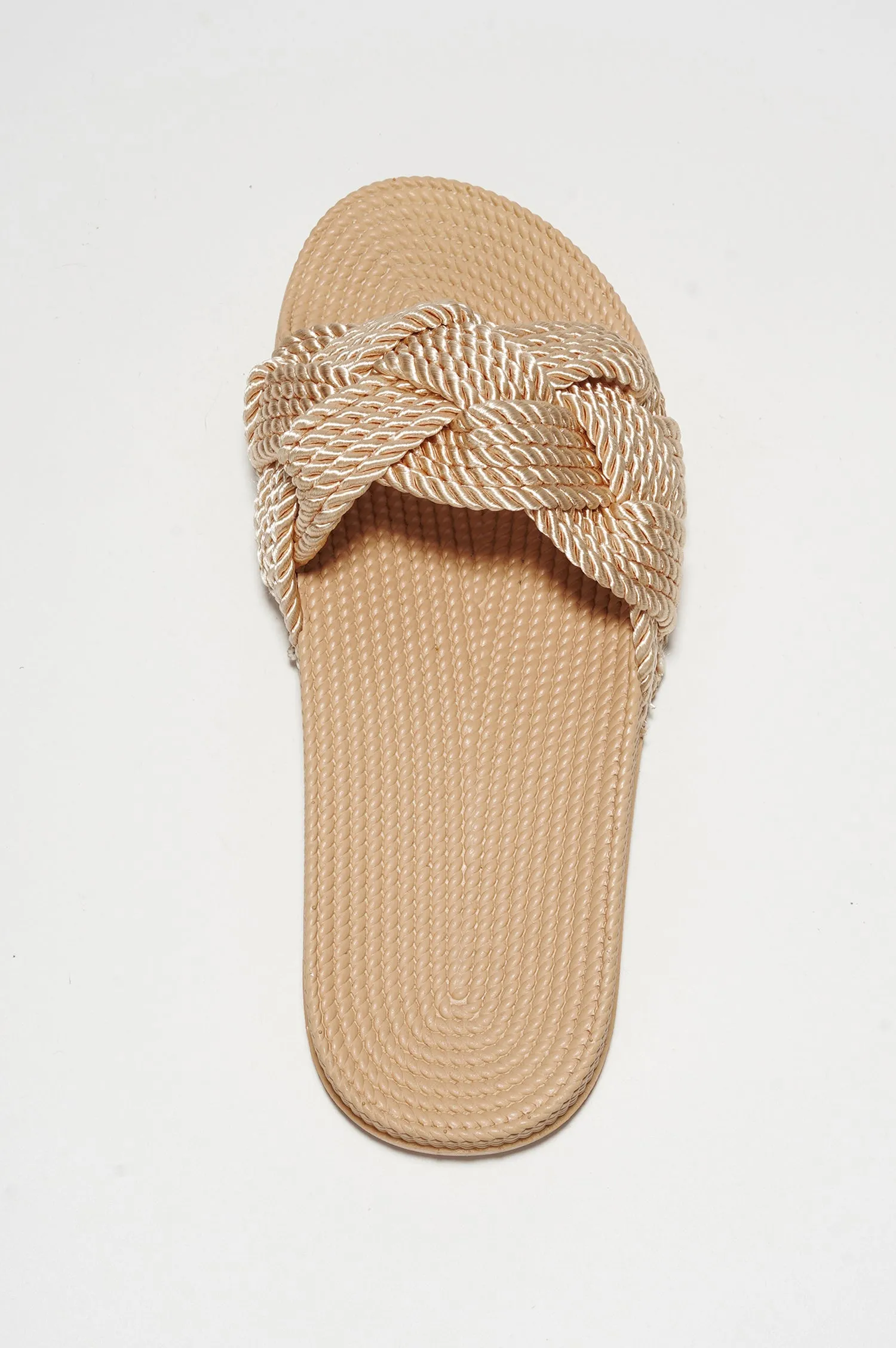 Annissa Rope Knot Slide Sandals - Nude sold by Cape Robbin product image thumbnail 4