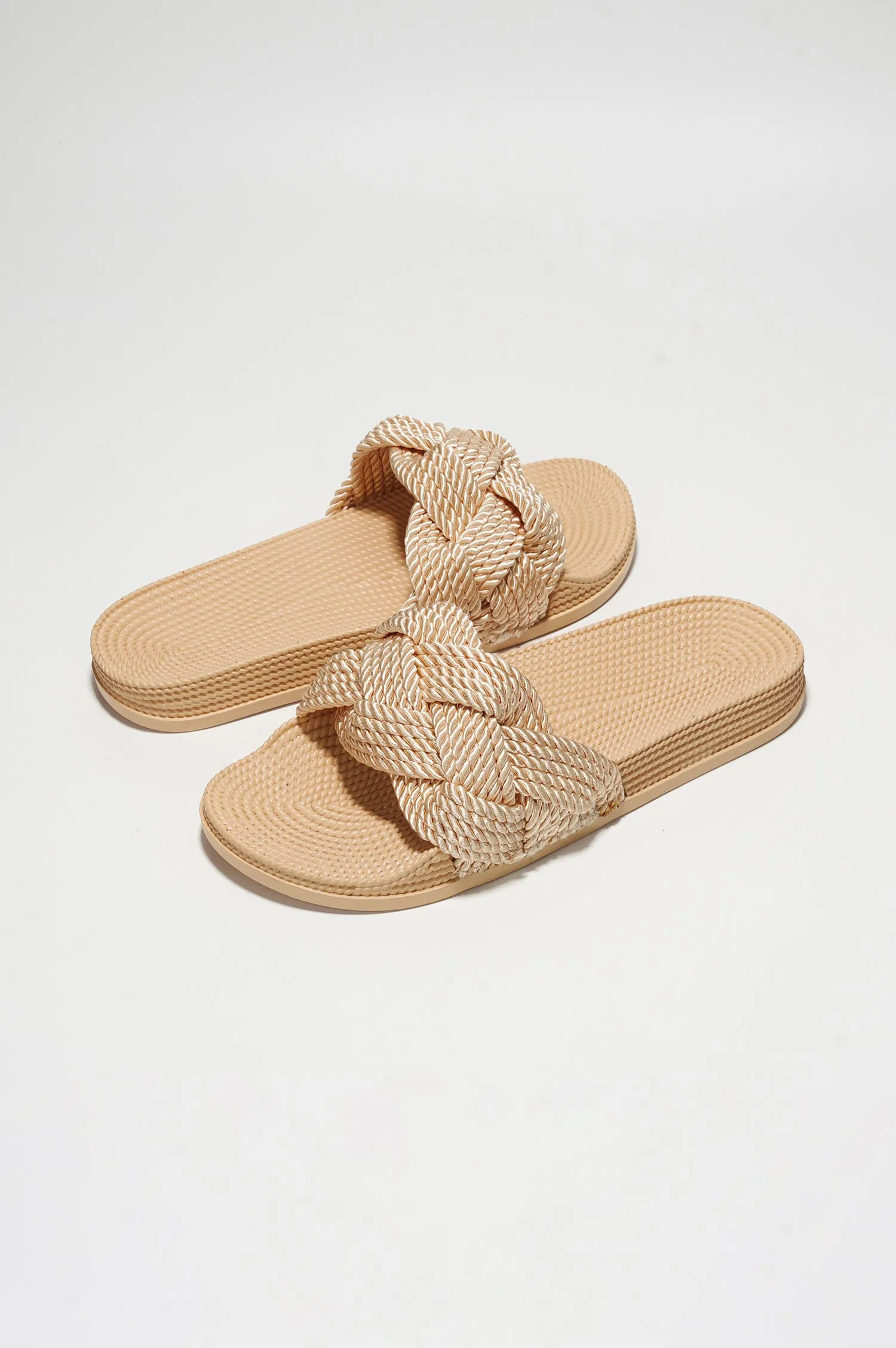 Annissa Rope Knot Slide Sandals - Nude sold by Cape Robbin product image thumbnail 2