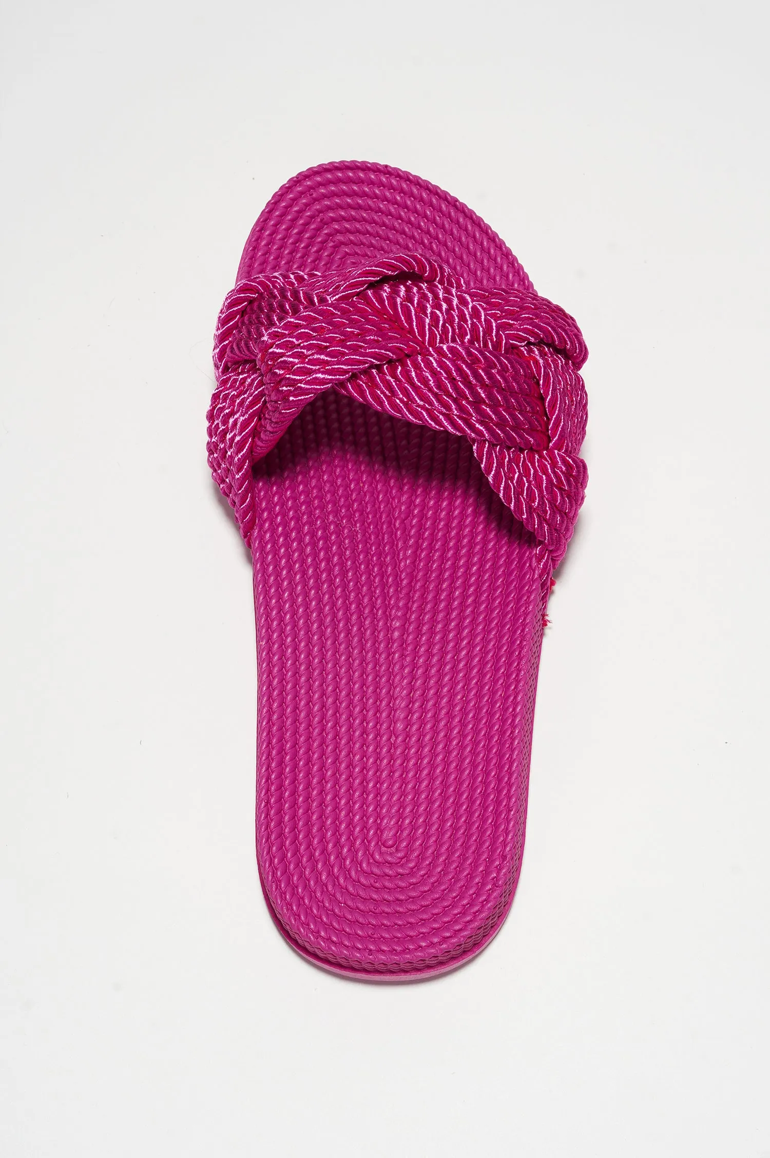 Annissa Rope Knot Slide Sandals - Fuchsia sold by Cape Robbin product image thumbnail 5