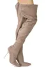 Estele Clear Pointy Toe Thigh High Boots - Taupe sold by Cape Robbin