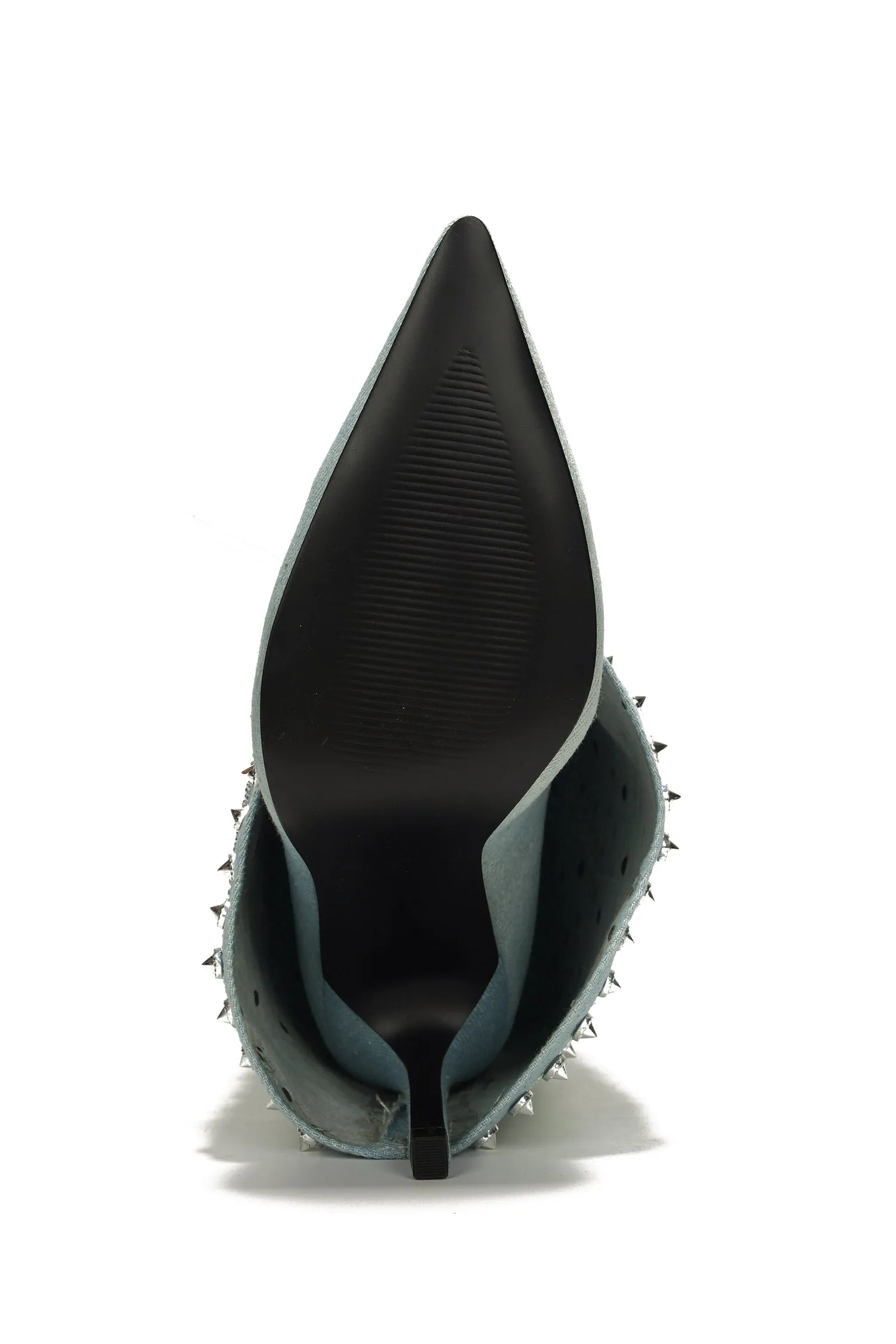 Guman Fold-Over Rhinestone High Heel Boots - Silver sold by Cape Robbin product image thumbnail 3