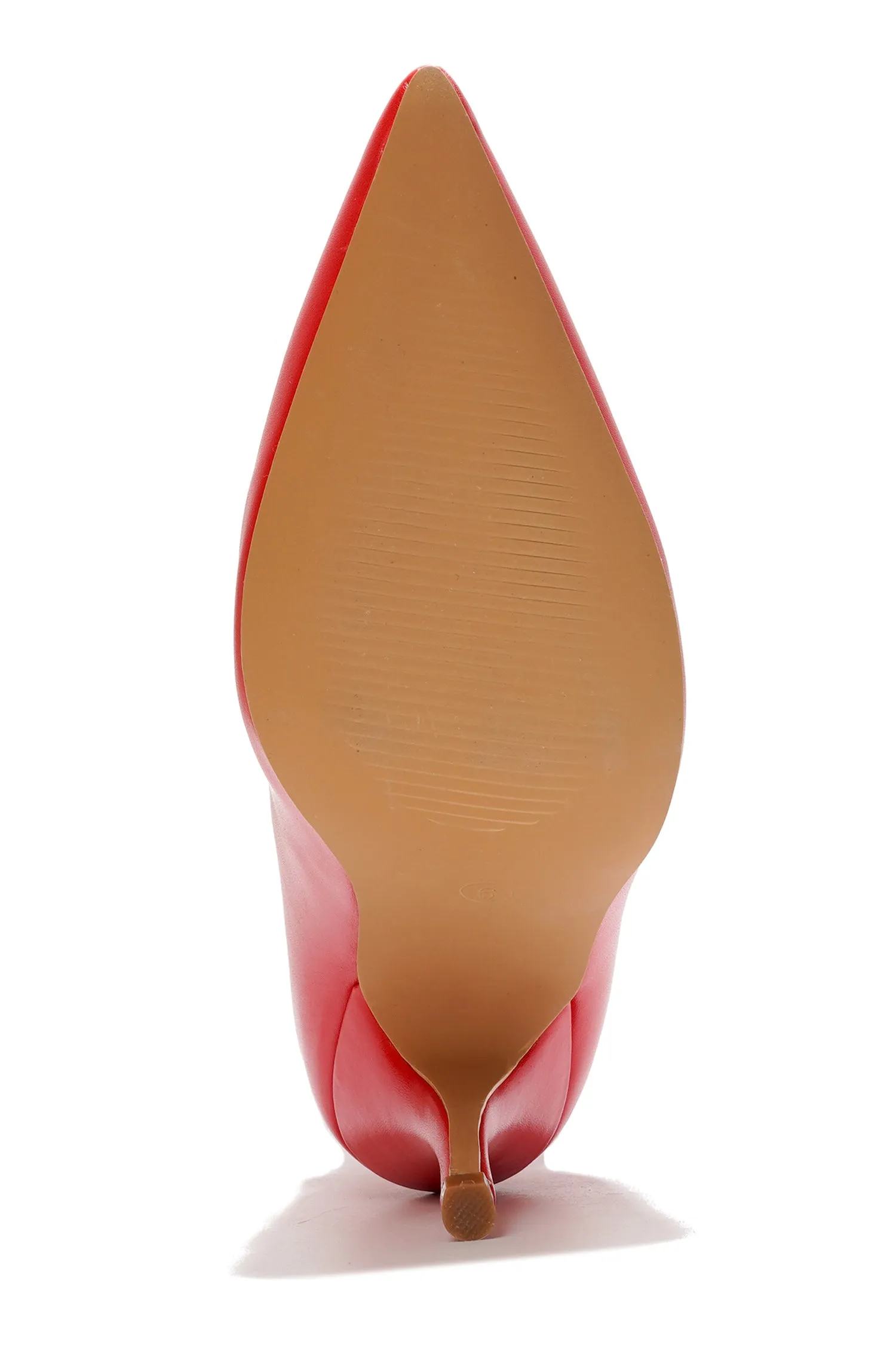 Khaite Ruched Stiletto Mid Calf Boots - Red sold by Cape Robbin product image thumbnail 3