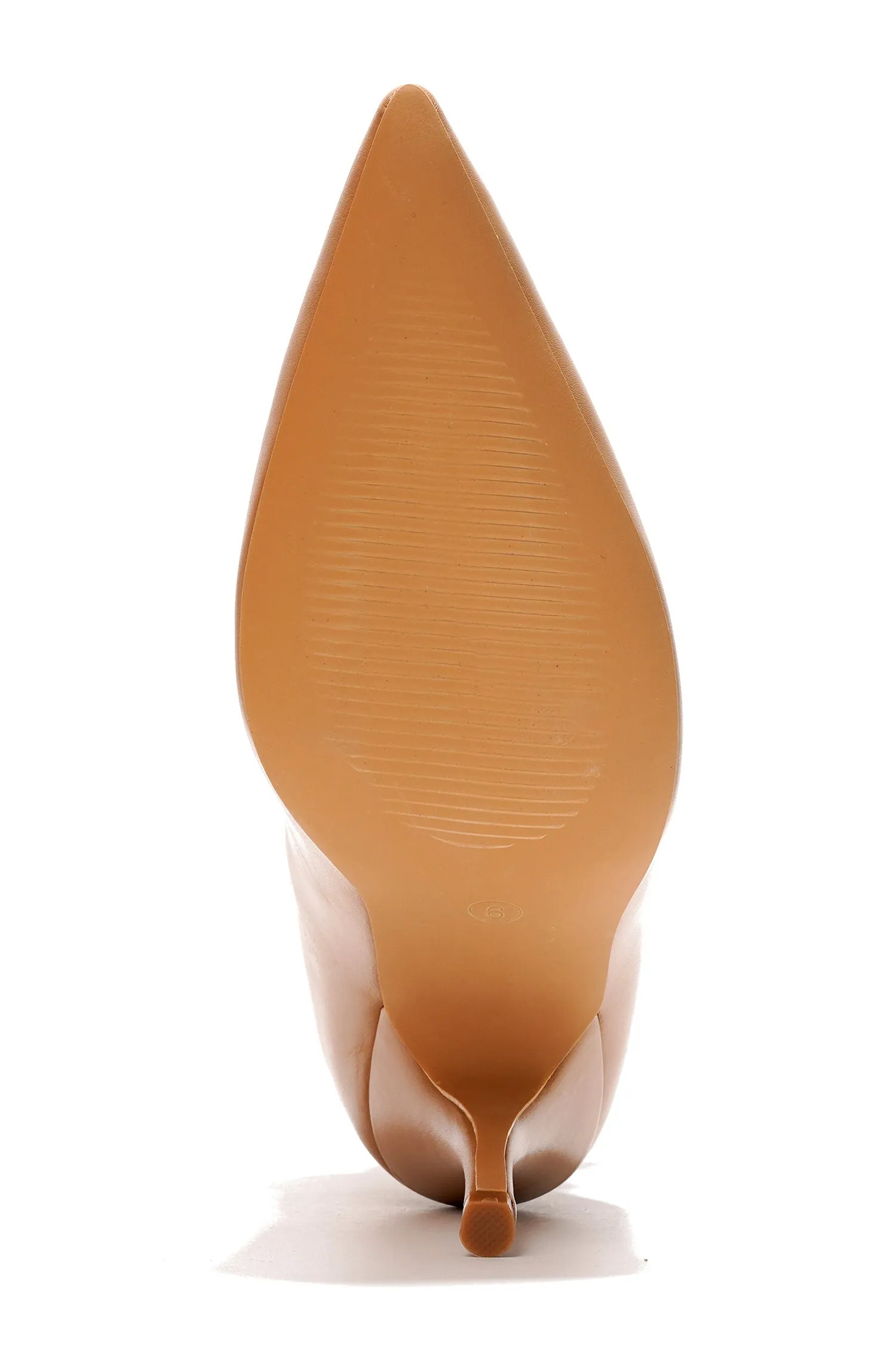 Khaite Ruched Stiletto Mid Calf Boots - Taupe sold by Cape Robbin product image thumbnail 3