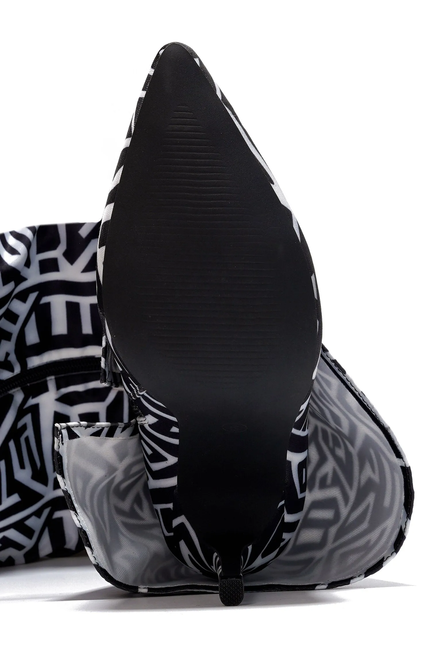 Dollie Fold-over Glossy Patent Leather Thigh High Boots - Print sold by Cape Robbin product image thumbnail 3