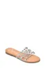 Klon Rhinestone Gem Studs Flat Sandals - Clear sold by Cape Robbin