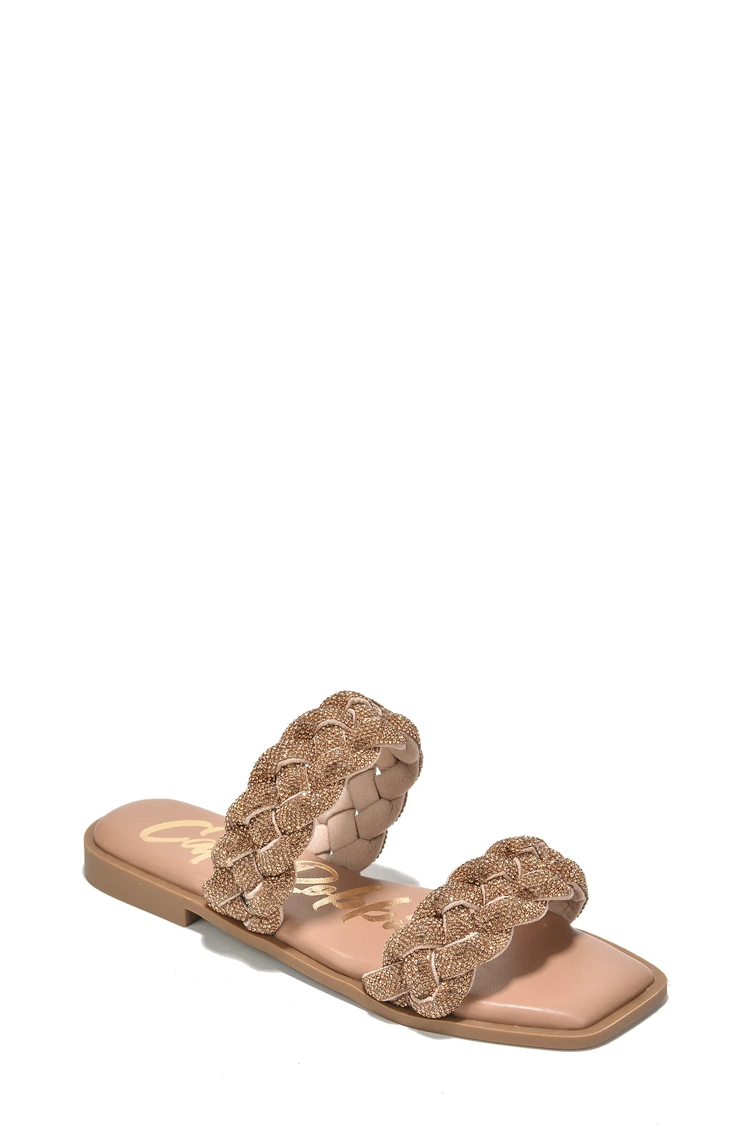 Mana Square Toe Flat Sandals - Gold sold by Cape Robbin product image thumbnail 2