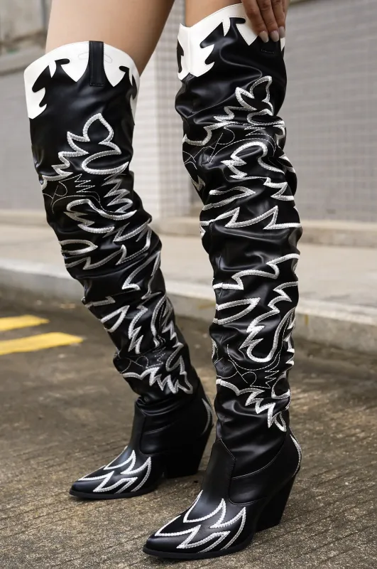 Kelsey-21 Western Thigh High Over The Knee Cowboy Boots sold by Cape Robbin