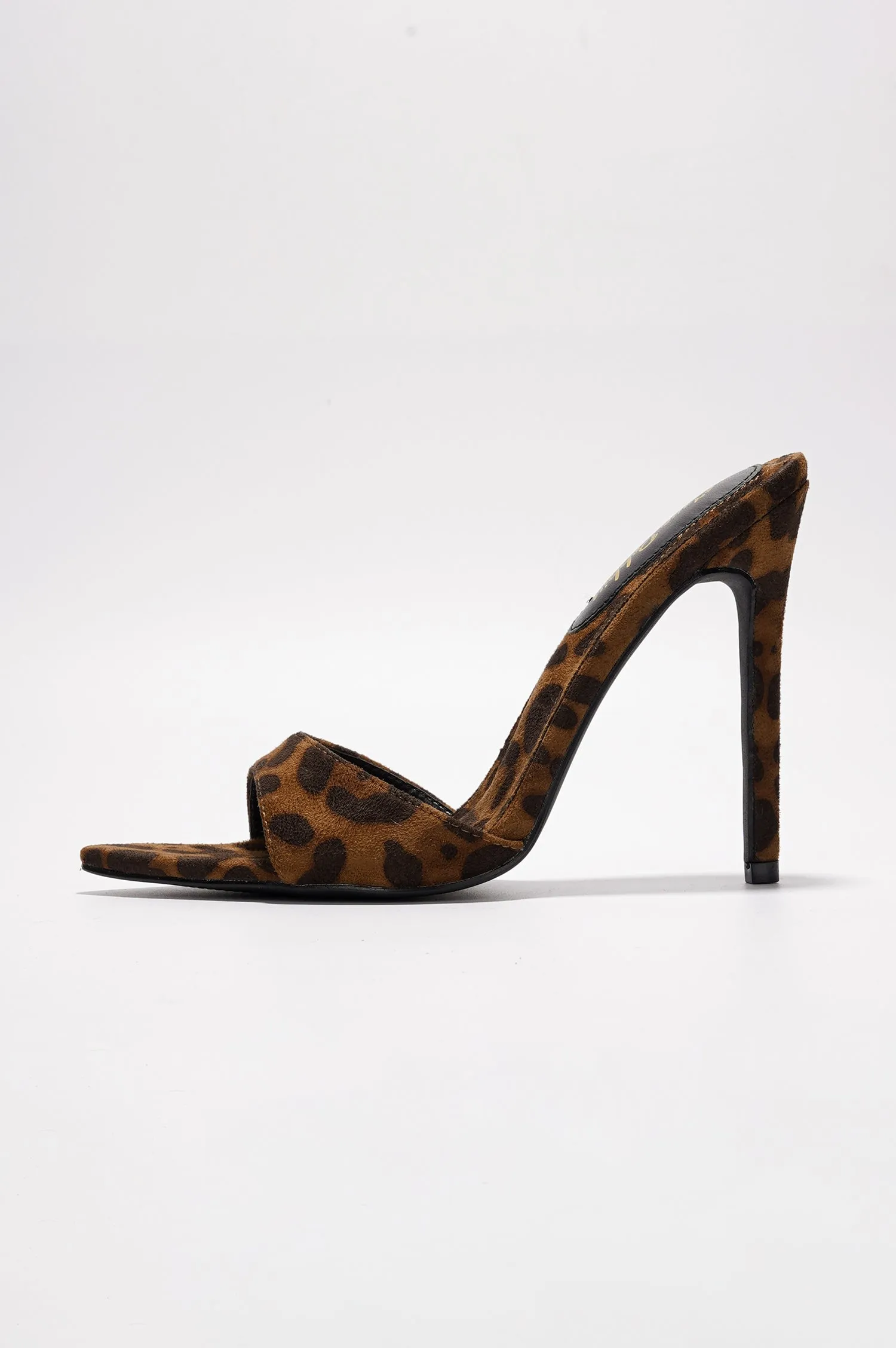 Dulcea Women's Slip-on Animal Print Heels 4 Inch Stiletto - Leopard sold by Cape Robbin product image thumbnail 3