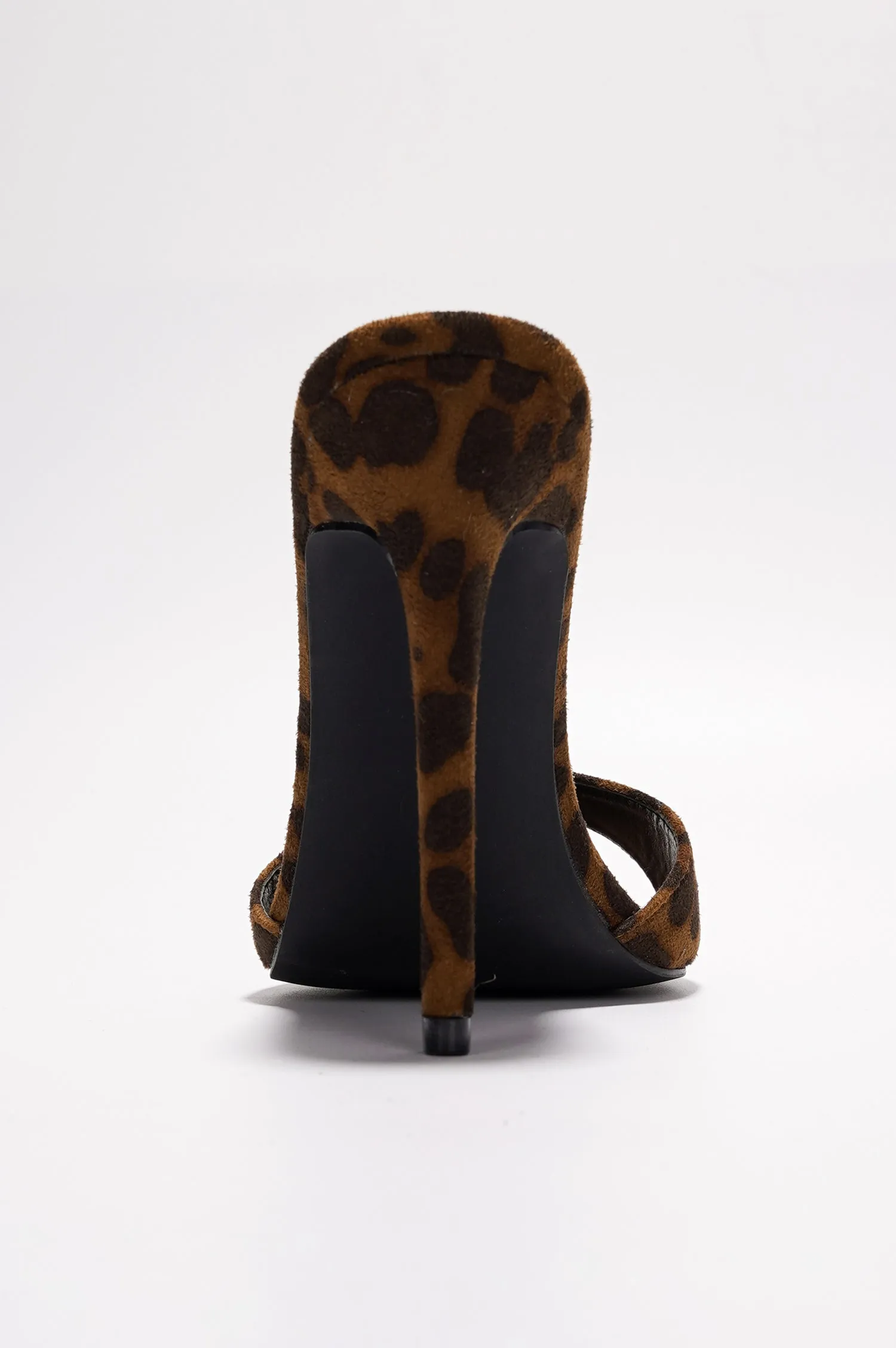 Dulcea Women's Slip-on Animal Print Heels 4 Inch Stiletto - Leopard sold by Cape Robbin product image thumbnail 5