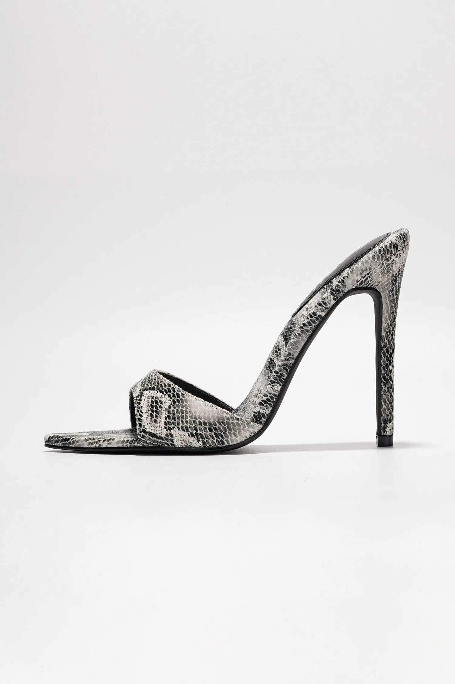 Dulcea Women's Slip-on Animal Print Heels 4 Inch Stiletto - Snake sold by Cape Robbin product image thumbnail 3