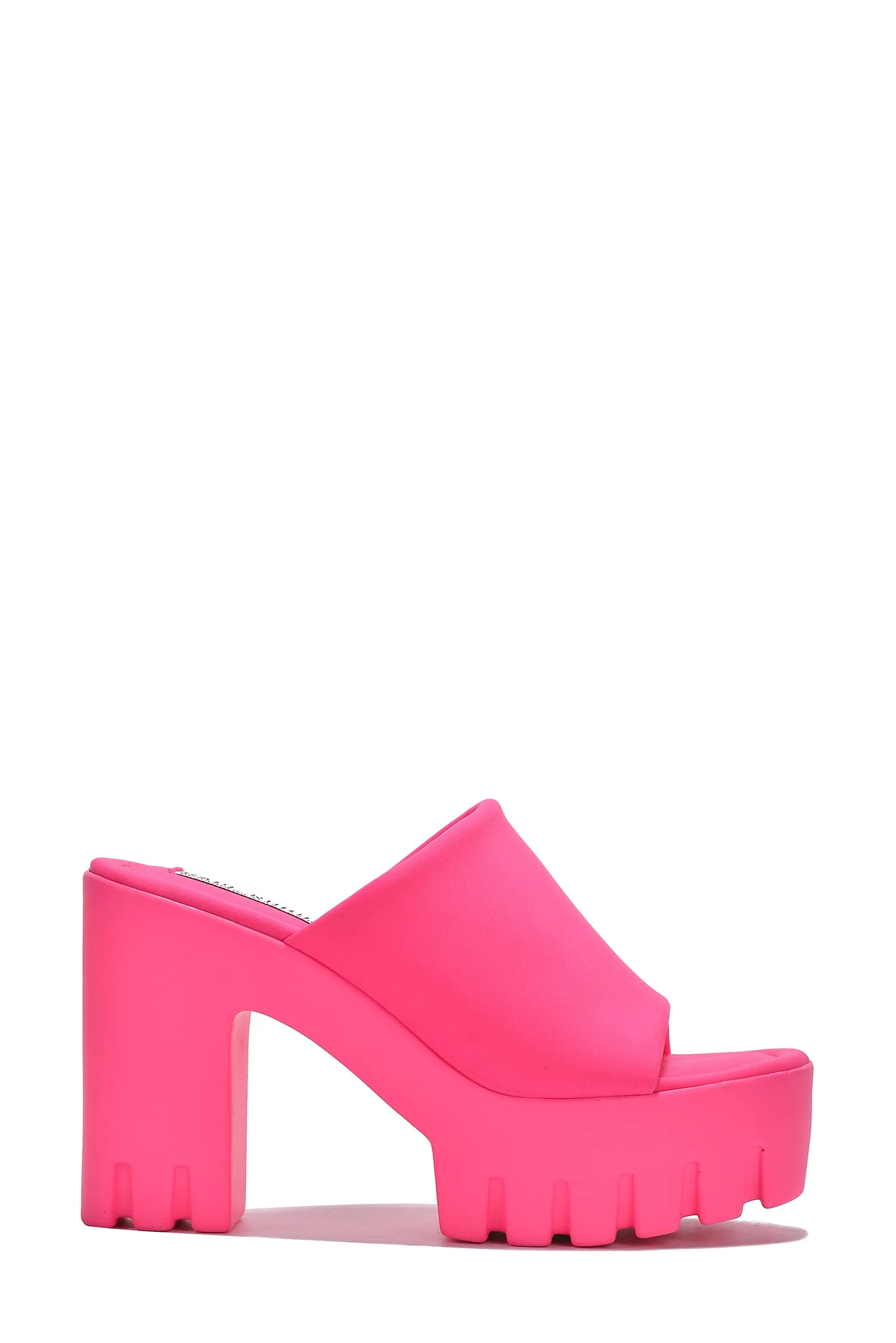 Echoya Women's Chunky Platform Sandals Block Heel - Slip On Elastic Band Shoes- Pink sold by Cape Robbin product image thumbnail 2