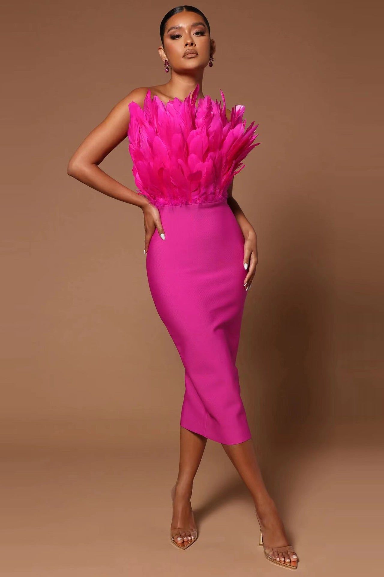 PINK FEATHER - PINK sold by Cape Robbin