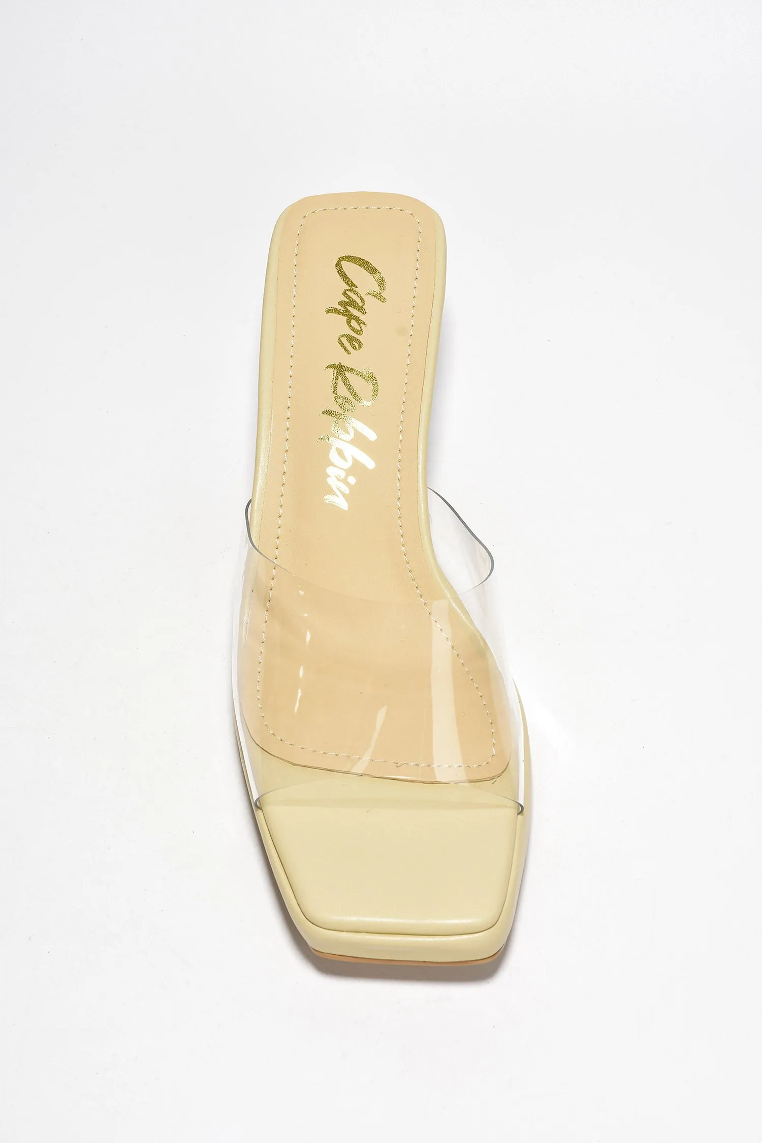 Dionne Micro Platform Lug Sole Block Heels - Beige sold by Cape Robbin product image thumbnail 4