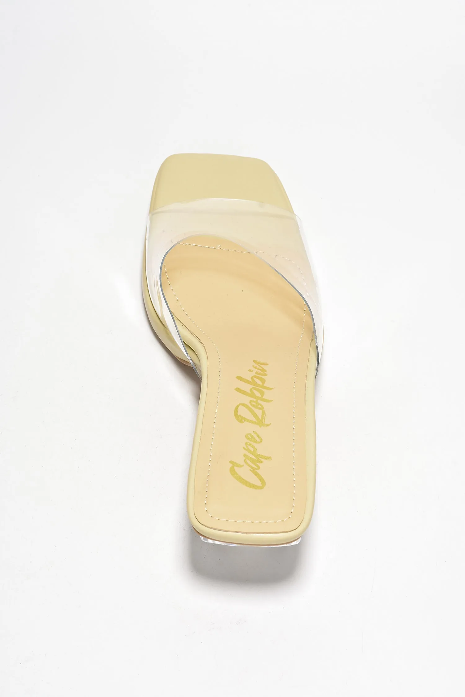 Dionne Micro Platform Lug Sole Block Heels - Beige sold by Cape Robbin product image thumbnail 5