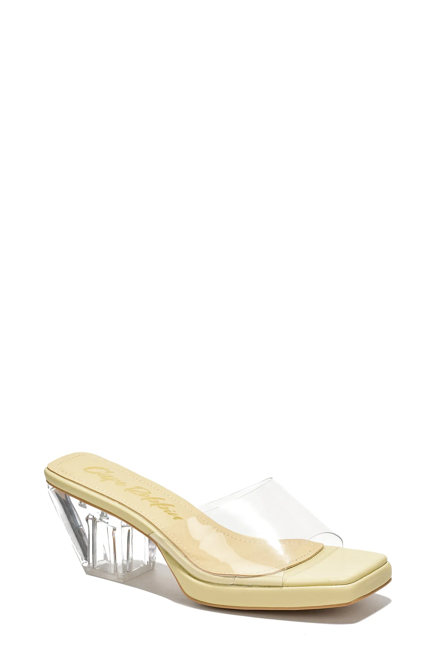 Dionne Micro Platform Lug Sole Block Heels - Beige sold by Cape Robbin product image thumbnail 2