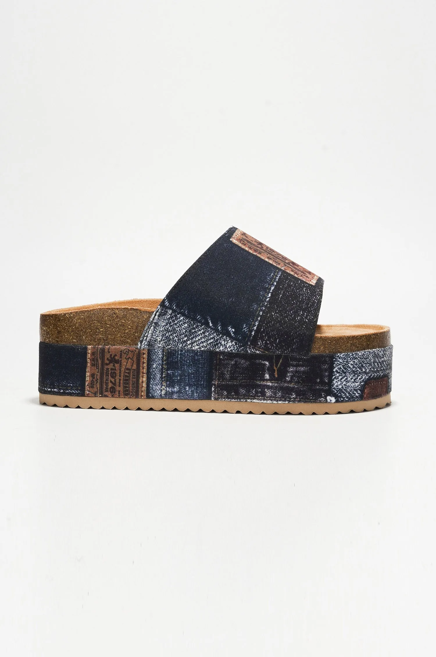 Hacha Garden Party Flatform Sandals - Denim sold by Cape Robbin product image thumbnail 5