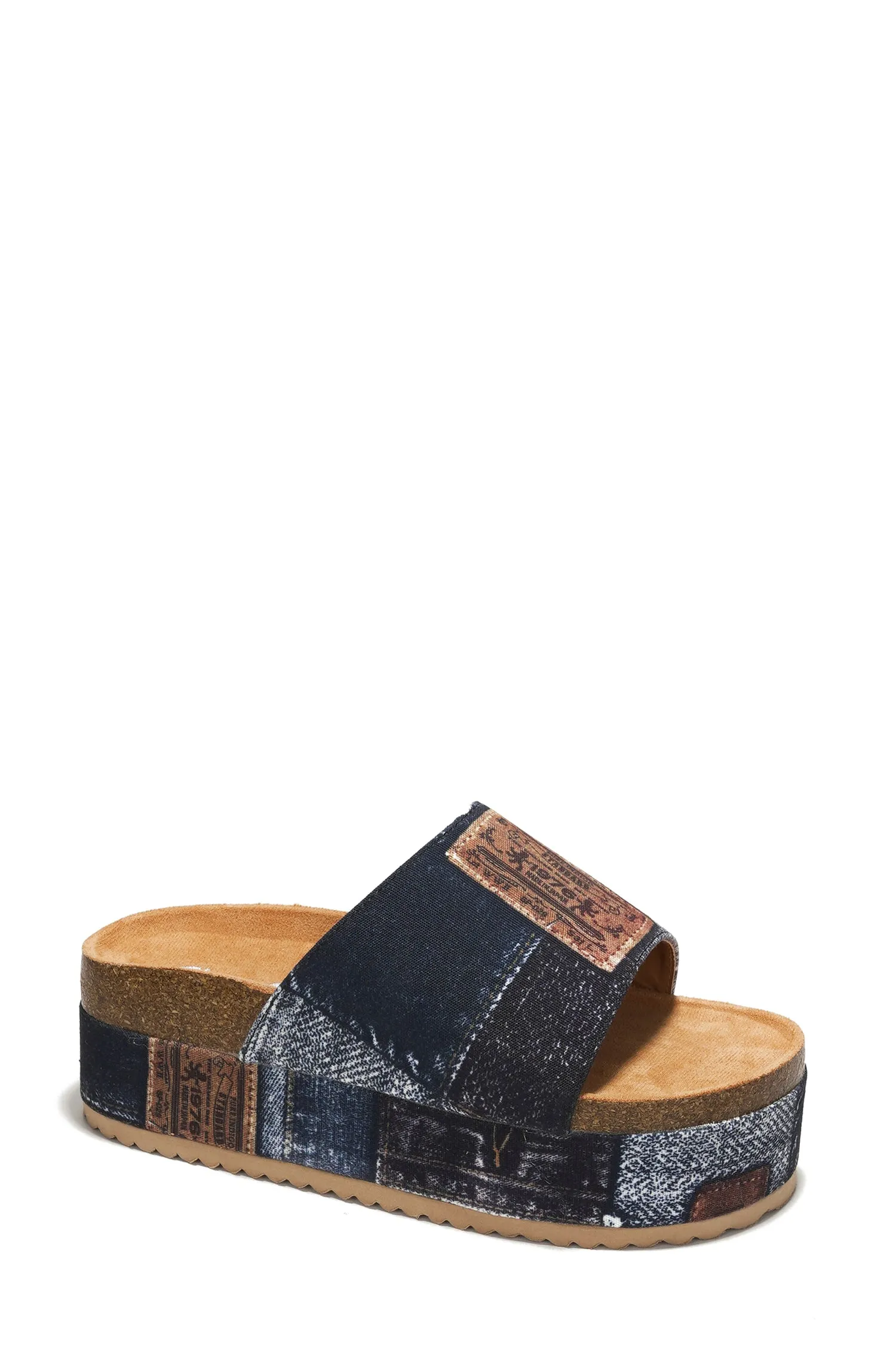 Hacha Garden Party Flatform Sandals - Denim sold by Cape Robbin product image thumbnail 3