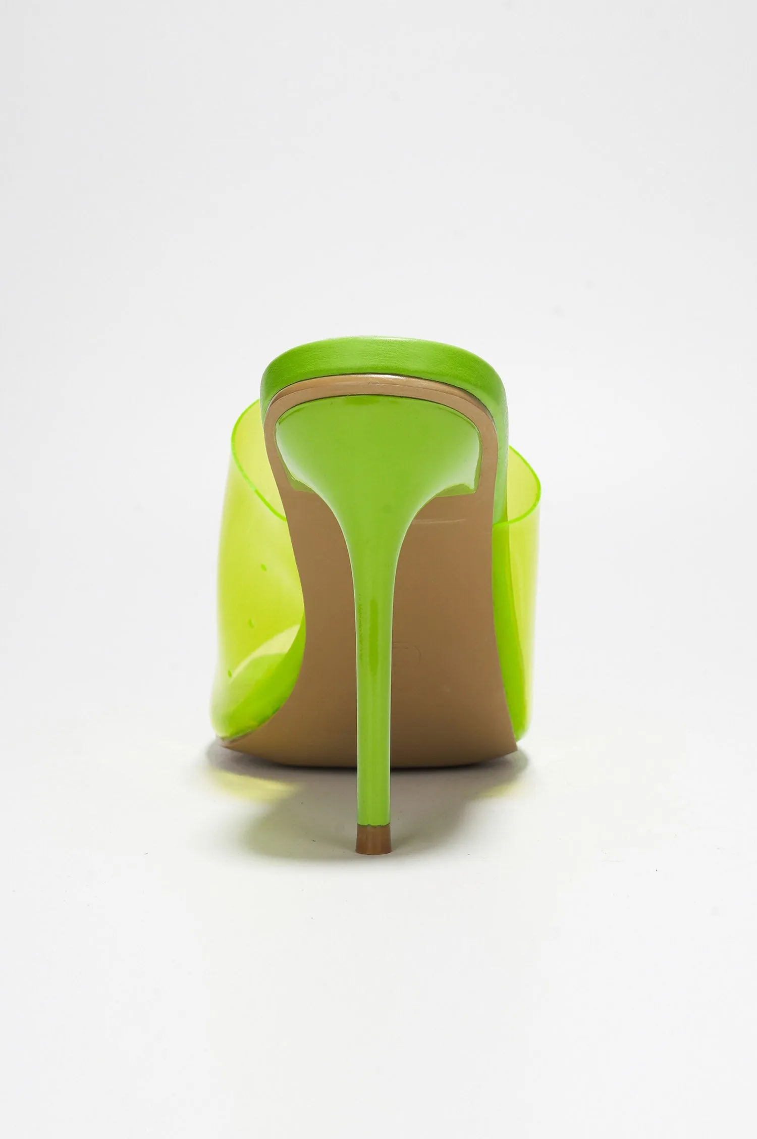 Suellen Open Square Toe Skinny High Heels - Lime sold by Cape Robbin product image thumbnail 5