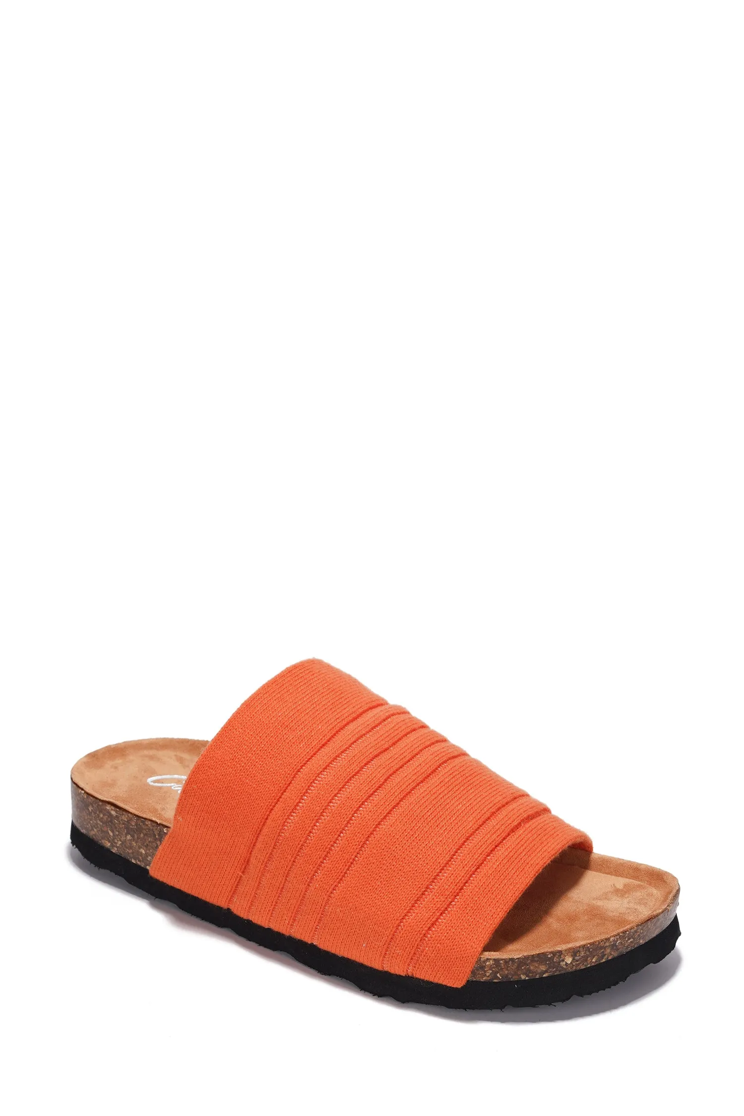 Calida Knit Contoured Footbed Flat Sandals - Orange sold by Cape Robbin product image thumbnail 2