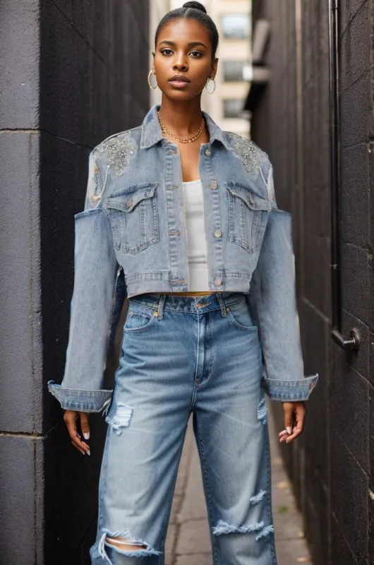 AILEEN - DENIM sold by Cape Robbin