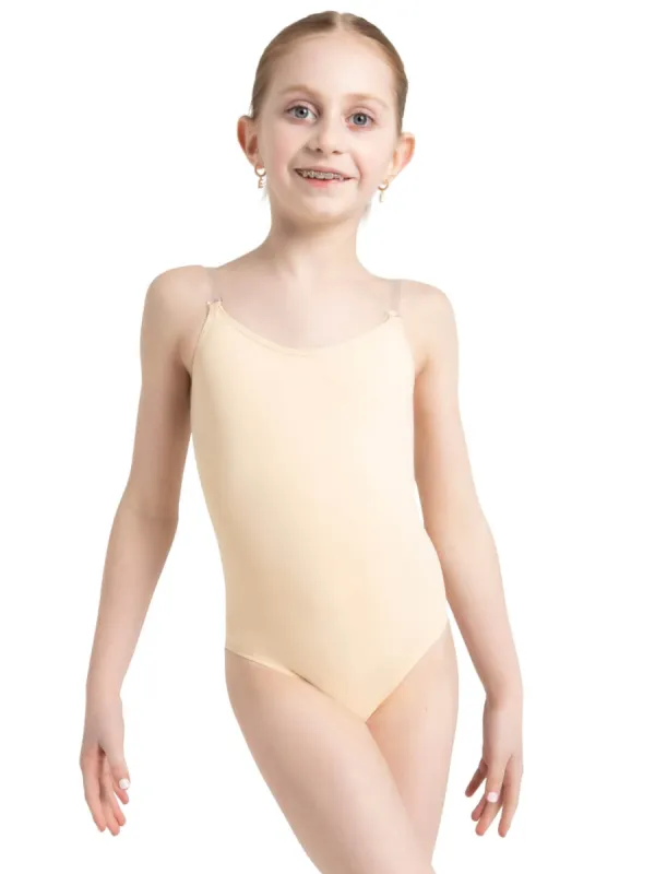 Camisole Leotard w/ Clear Transition Straps - Girls made by Capezio