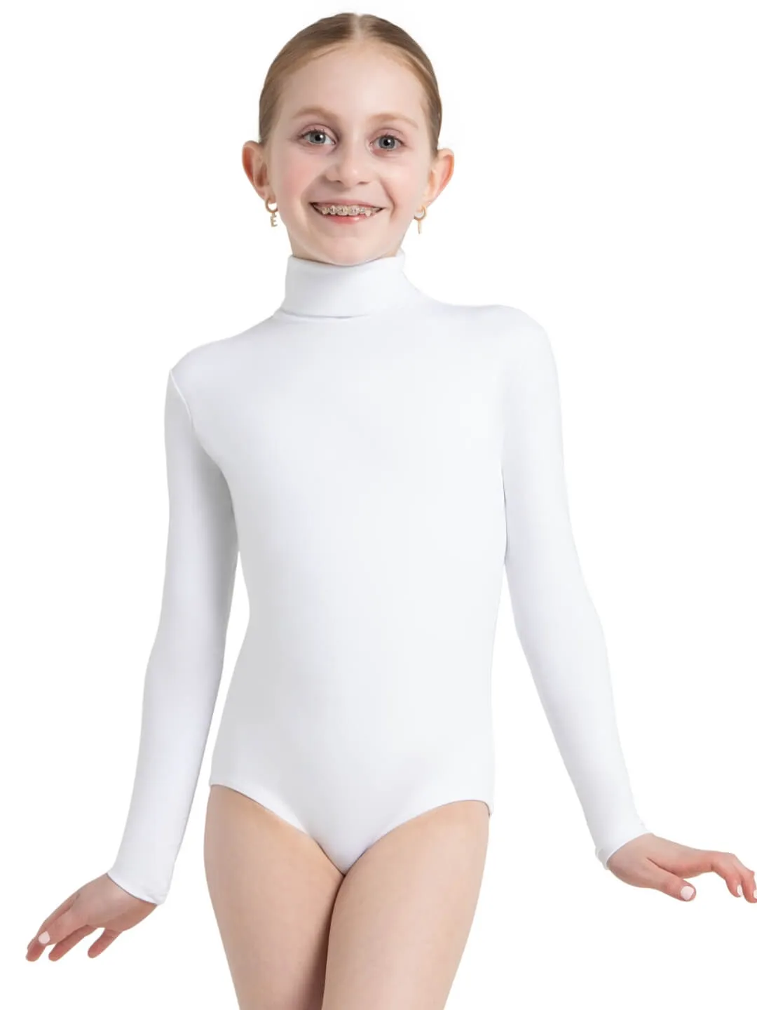 Long Sleeve Turtleneck Leotard w/ Snaps - Girls sold by Capezio